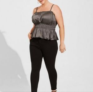 🎊Peplum Square Neck Crop Cami. Size 5